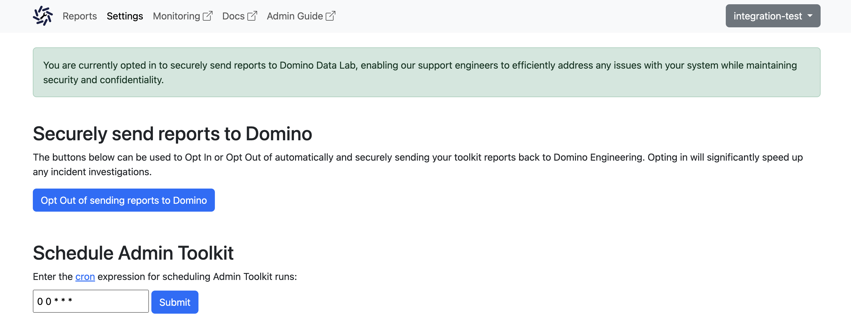 toolkit scheduled reports
